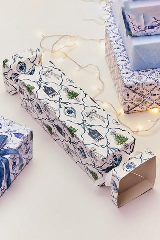Christmas Delft Cracker