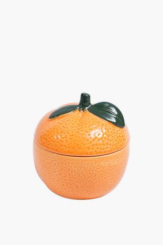 Ceramic Orange Candle, 200g