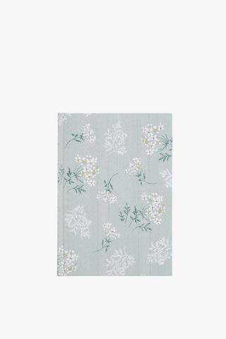 A5 Floral Fabric Notebook