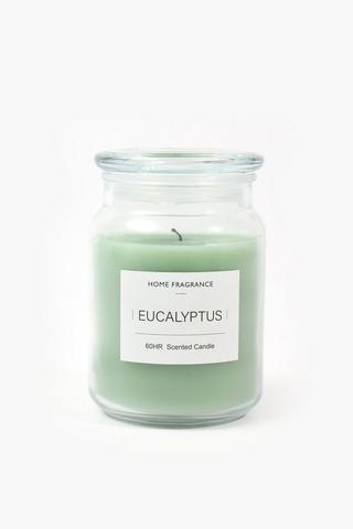 Eucalyptus Scented Candle Jar, Large