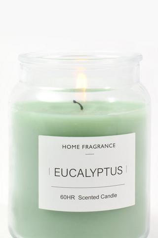 Eucalyptus Scented Candle Jar, Large