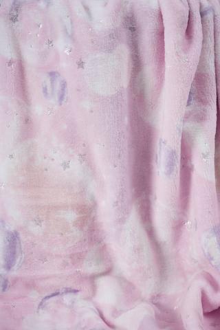 Bubbles Glitter Stars Blanket, 150x180cm
