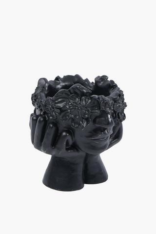 Flower Face Trinket Tray, 15x18cm