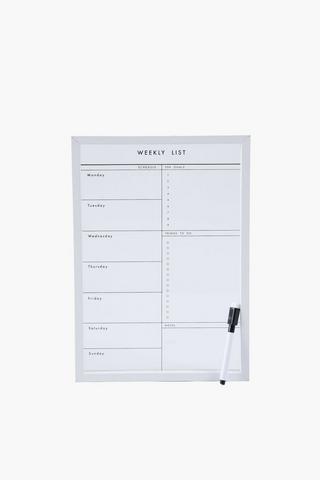 Weekly Planner Acrylic Board