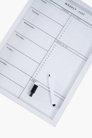 Weekly Planner Acrylic Board