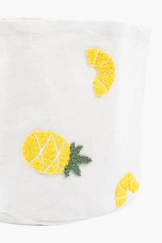 Pineapples Storage Basket, 23x26cm