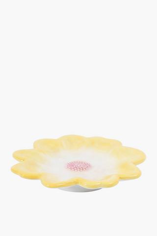 Flower Candle Plate, 13x2cm