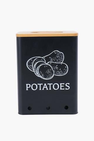 Galvanised Potatoe Storage Canister