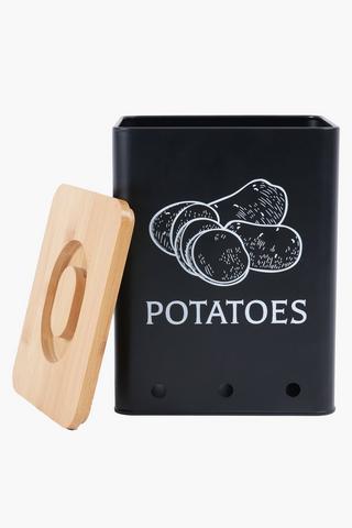 Galvanised Potatoe Storage Canister