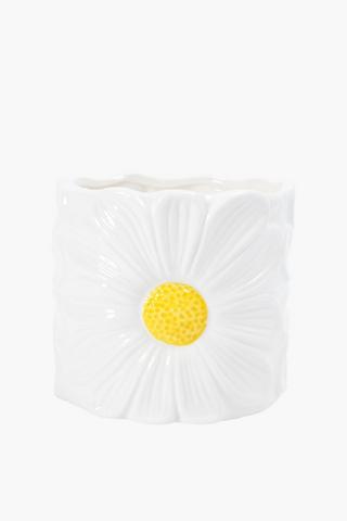 Sunflower Glaze Planter, 16x15cm