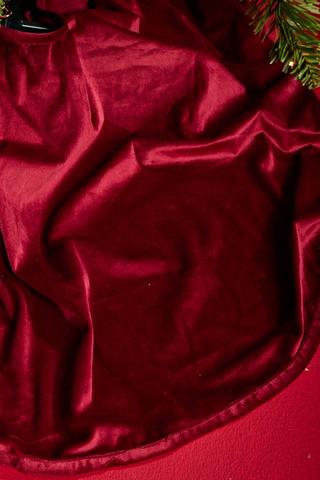 Velvet Bows Christmas Tree Skirt, 120cm