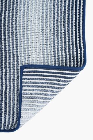 Chenille Mingle Stripe Bobble Bath Mat, 50x80cm