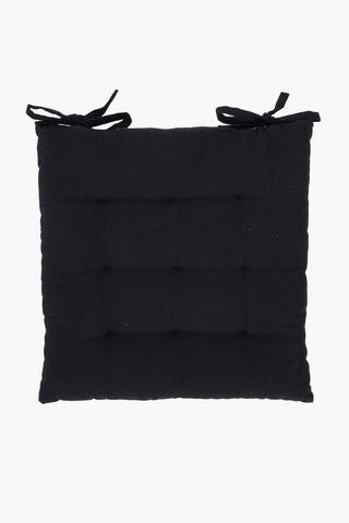 Geometric Cotton Chair Pad, 38x38cm