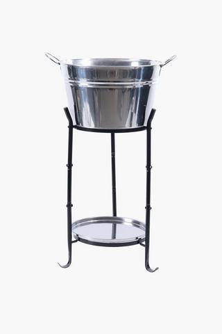 Metal Ice Bucket With Stand