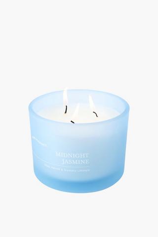 Midnight Jasmine Floral Lid Candle, 800g