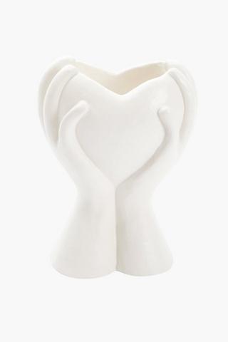 Heart Hands Trinket Bowl, 14x20cm