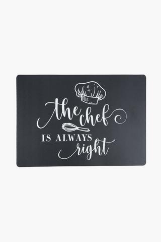 Script Plastic Placemat