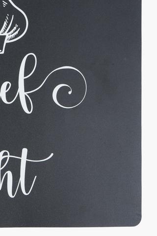 Script Plastic Placemat