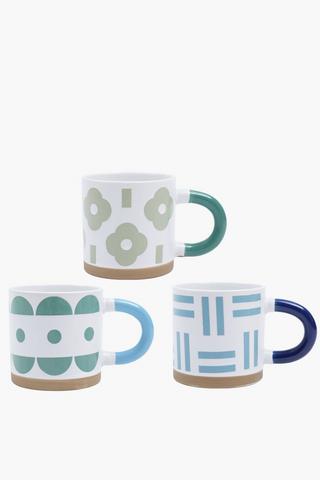 Assorted Floral Raw Edge Mug,