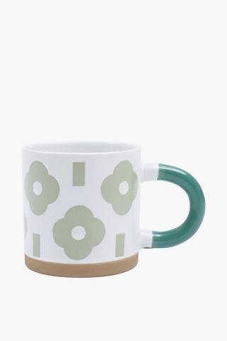 Assorted Floral Raw Edge Mug,
