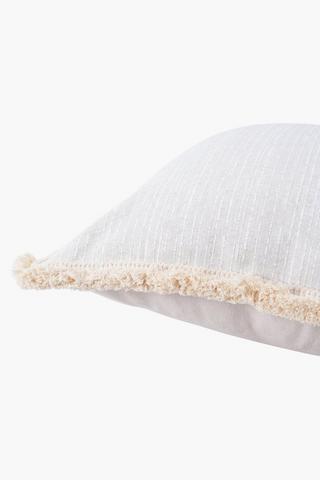 Chenille Fringe Scatter Cushion, 60x60cm