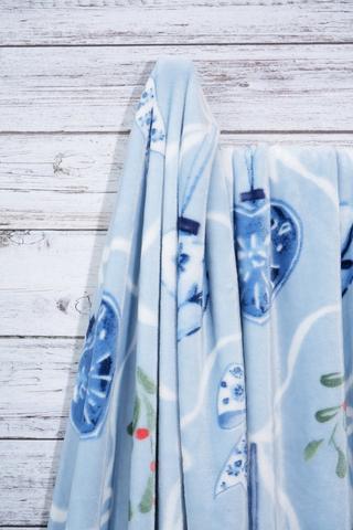 Christmas Delft Super Plush Blanket, 200x220cm