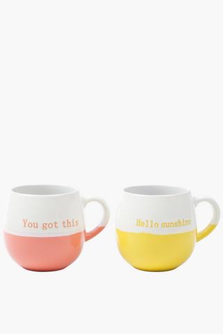 Bright Script Assorted Mug, 380ml