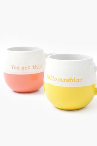 Bright Script Assorted Mug, 380ml