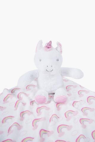 Unicorn Soft Toy And Blanket Set