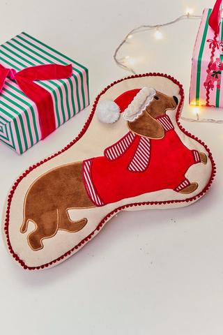 Christmas Sausage Dog, 30x40cm