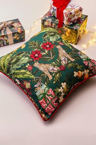Christmas Jacquard Wild Scatter Cover Only, 60x60cm