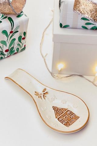 Christmas House Spoon Rest