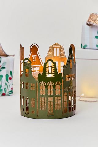 Christmas Village Hurricane, 17x22cm
