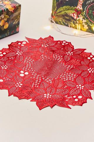 Christmas Poinsettia Placemat