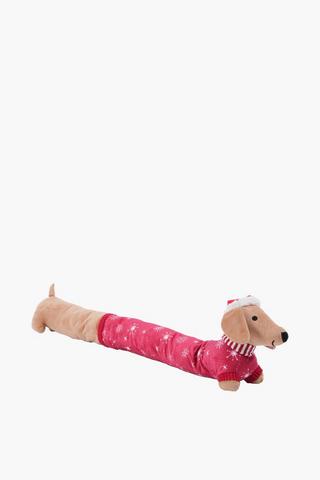 Christmas Dachsund Breeze Blocker