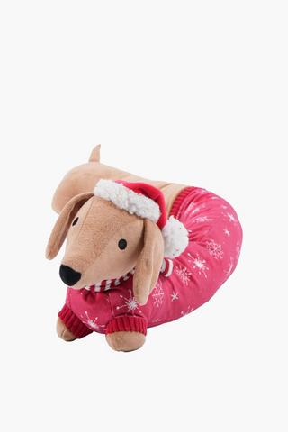 Christmas Dachsund Breeze Blocker