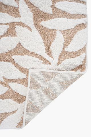 Cotton High Low Floral Bath Mat, 50x80cm