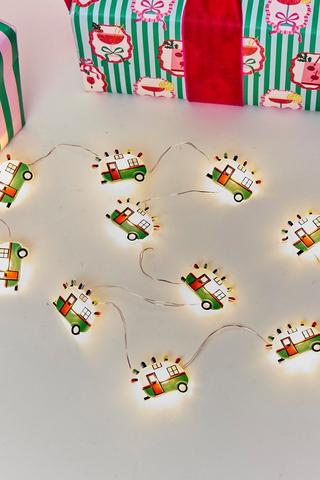 Christmas Caravans String Lights, 140cm