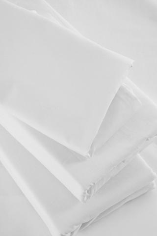 144 Thread Count Extra Length Extra Depth Fitted Sheet, 37cm