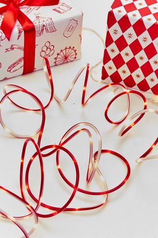 Christmas Candy Tube String Lights, 5m