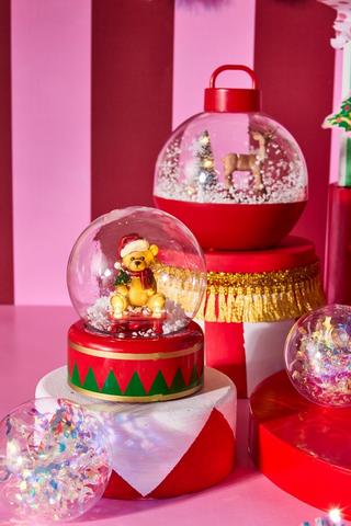 Teddy Snow Globe, 10.5x12.5cm