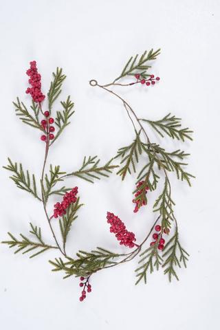 Christmas Berry Garland, 120cm