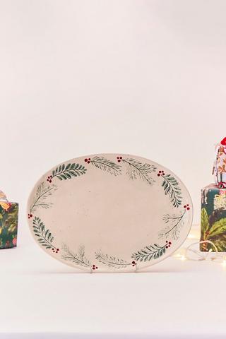 Christmas Mistletoe Platter
