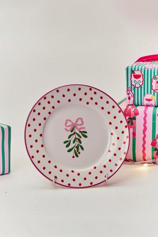 Christmas Decal Side Plate