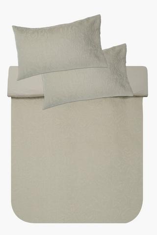 Premium Cotton Mattelasse Floral Duvet Cover Set