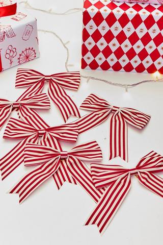 6 Pack Christmas Carnival Bows