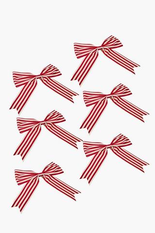 6 Pack Christmas Carnival Bows