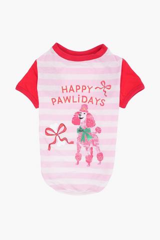 Christmas Pawlidays Pet T-shirt