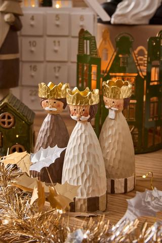 3 Pack Wise Men Statues, 13cm