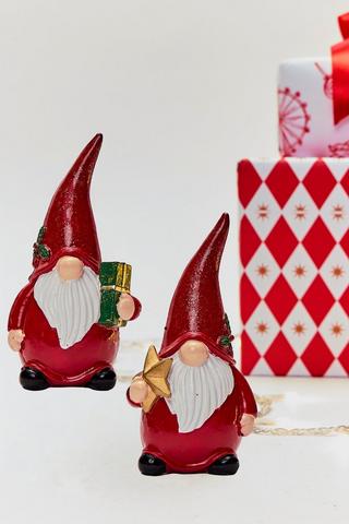 Santa Gnome Statue, 14cm